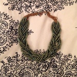 Beaded statement necklace