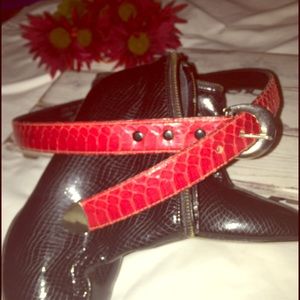 Vintage Snake Skin Belt