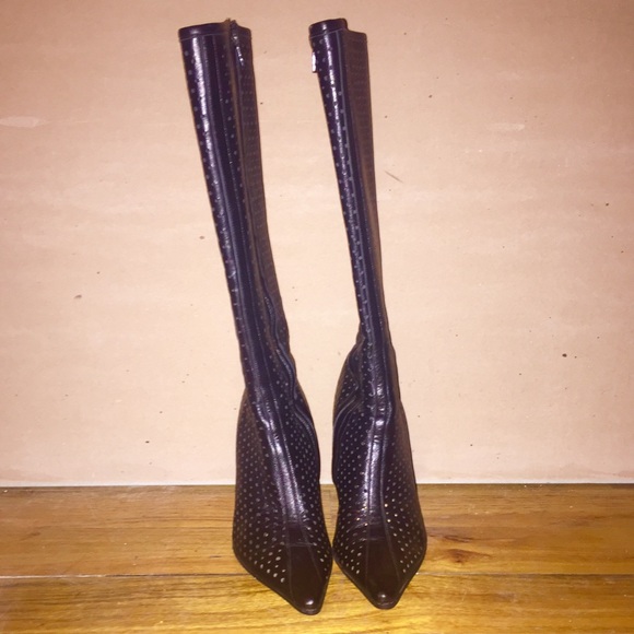 BCBG Max Azria Perforated Leather Boots