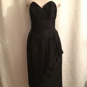 Gorgeous Vintage 80's Black Tadashi Cocktail Dress