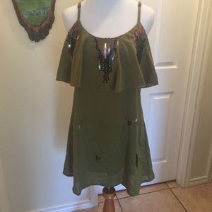 Olive two tier dress