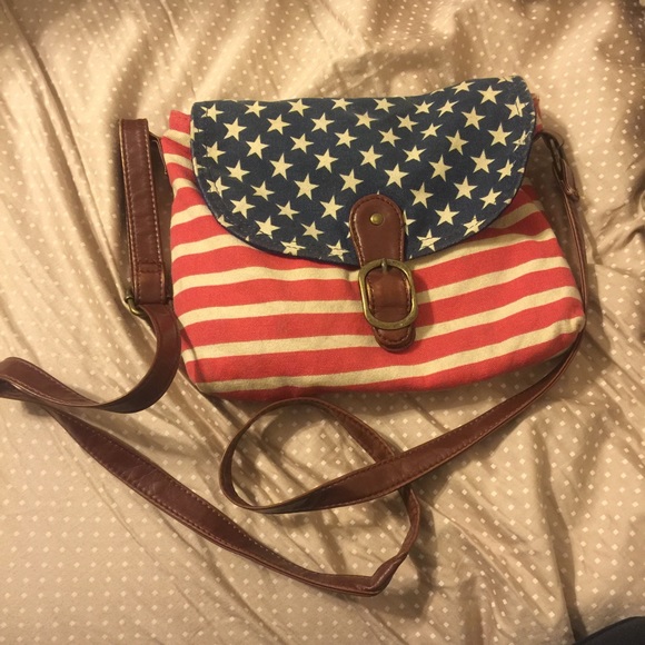 Handbags - American flag mini bag
