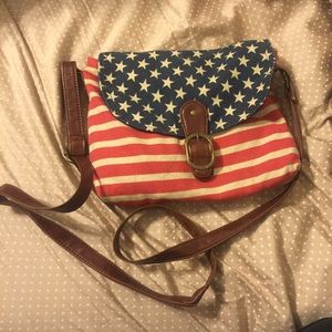 American flag mini bag