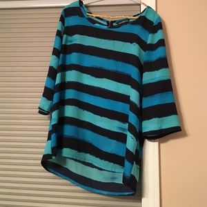 3/4 length stripped Express shirt