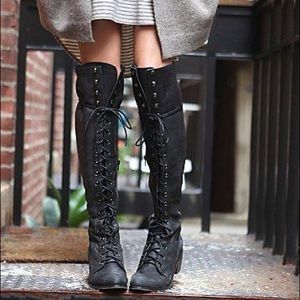 FreePeople Joe LaceUp Boots-original box included!