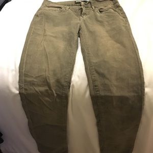 Gray corduroy boot leg jeans