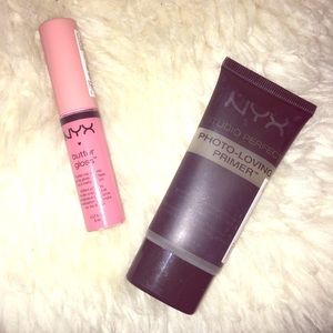 NYX butter gloss and photo loving primer
