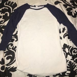 Baseball style shirt
