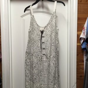 NWT Greylin mini grey and white summer mini dress