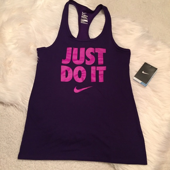 Nike Tops - NWT Nike purple Just Do It tank