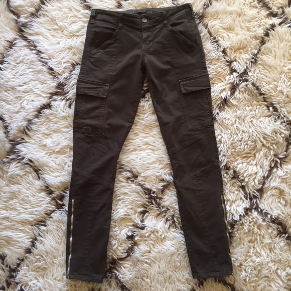 J Brand West Point Skinny Cargo with Ankle Zip 27 - Picture 2 of 4