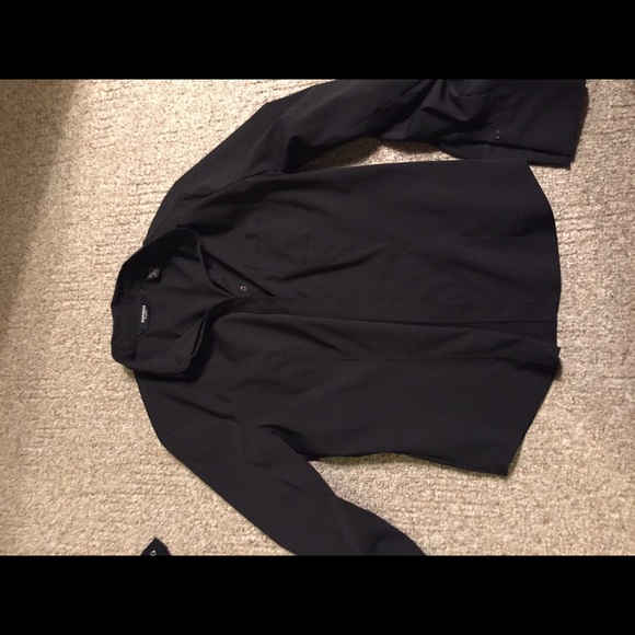 Express black button down size 13/14