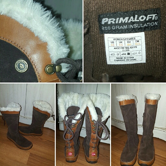 NORTHFACE WINTER BOOTS. MOCCASIN STYLE. PUC