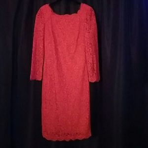 Gorgeous red lace dress