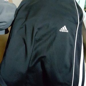 Adidas track pants, cotton inner lining.