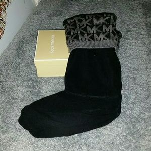 Authentic Michael Kors Cuff Socks 9-11 Lg/XLg