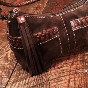 Fossil Suede Handbag