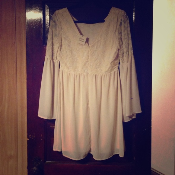 Cream dress with tags!