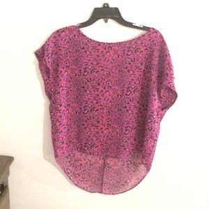 Printed sheer shirt.