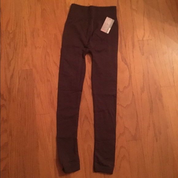 brown body slimming leggings