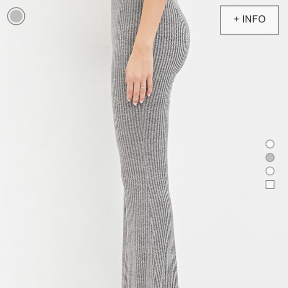 X SOLD X Ribbed Bell Bottom Pants - Picture 2 of 3