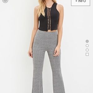 X SOLD X Ribbed Bell Bottom Pants