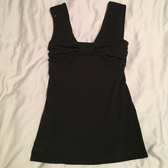 Express top with black rhinestones sz XS - Picture 1 of 4