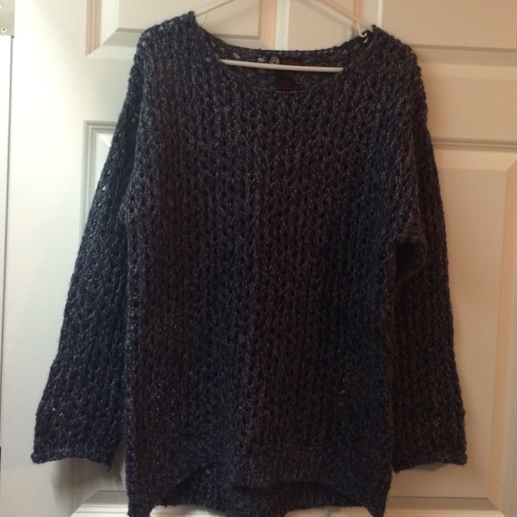 Blue open knit size large