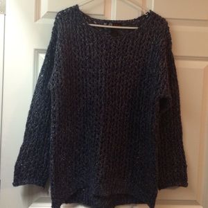 Blue open knit size large
