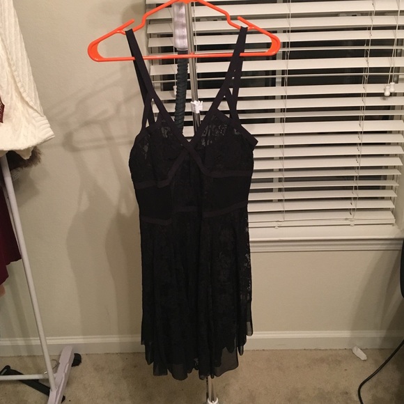 Black cocktail dress