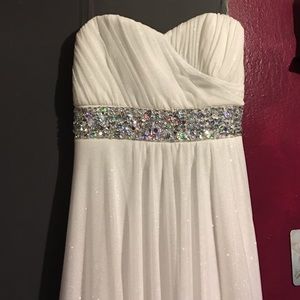White sparkly evening/prom dress