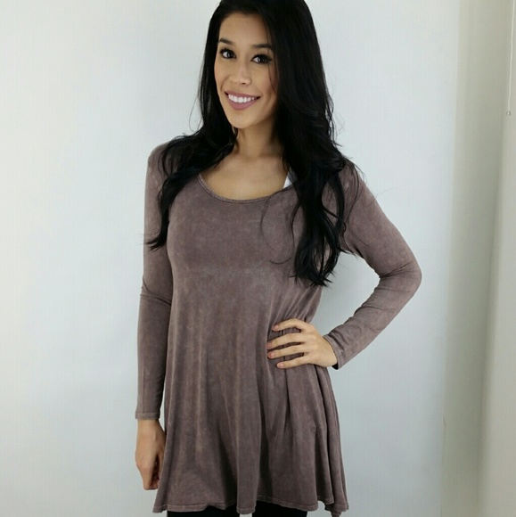 Dresses & Skirts - Mineral washed dress/blouse