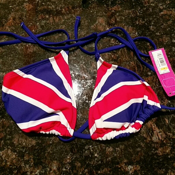 Xhilaration Other - 󾓪 Union Jack triangle bikini top 󾓪