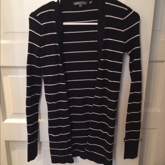 Vince Stripped Cardigan