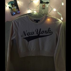 New York Crop Sweatshirt