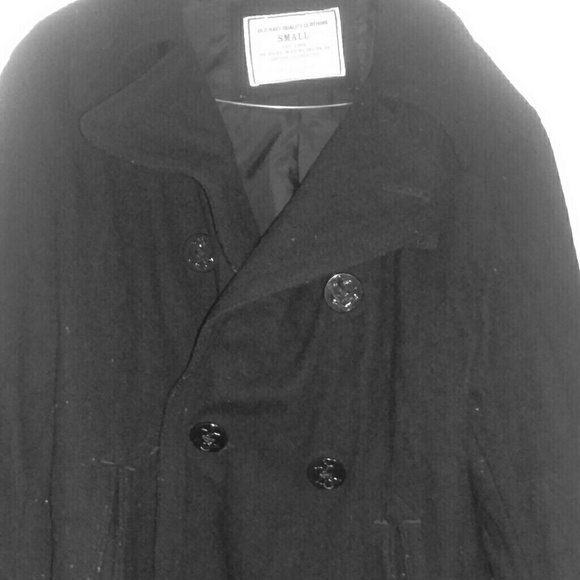 Old Navy size small black peacoat