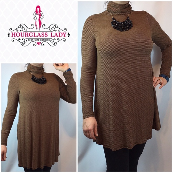 LOWEST PRICE❤️Brown textured tunic - Picture 3 of 4