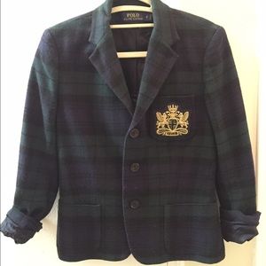 Polo Ralph Lauren Embroidered Plaid Blazer