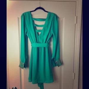 Mint green dress