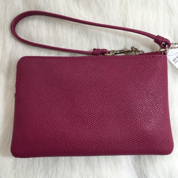 Coach Zip Colorblock Leather Wristlet - Picture 3 of 4