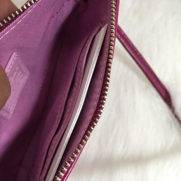 Coach Zip Colorblock Leather Wristlet - Picture 4 of 4