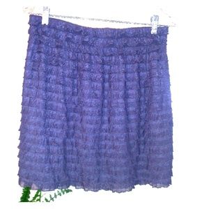 Adorable purple ruffle skirt