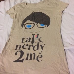 Anchor Blue talk nerdy to me tshirt
