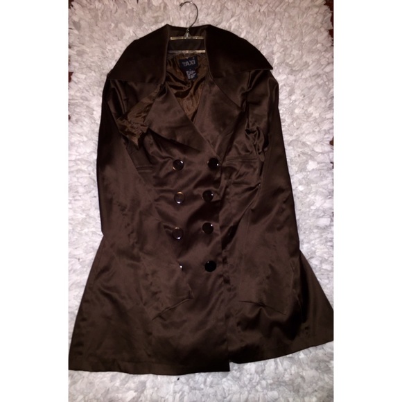 Satin pea coat