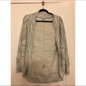 Light grey striped cardigan