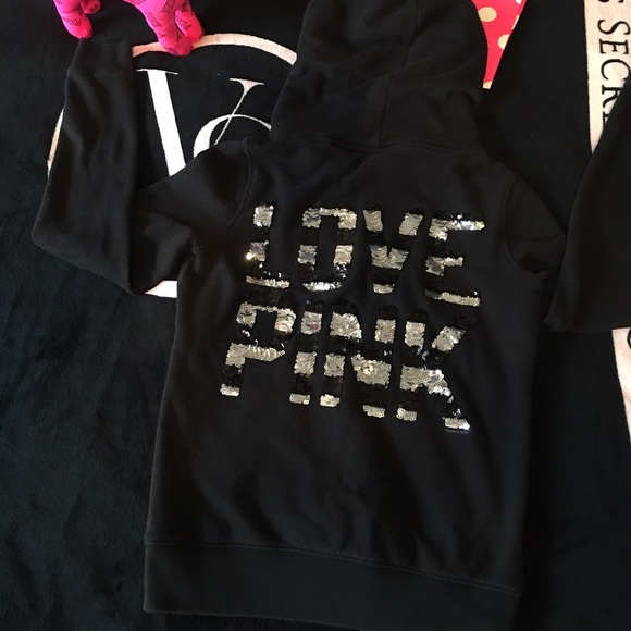 vs pink full zip hoodie