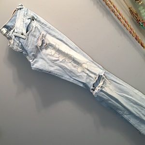 Abercrombie and Fitch Destroyed Boot Cut Jeans 0R