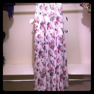 Romantic Sheer Overlay Maxi Skirt