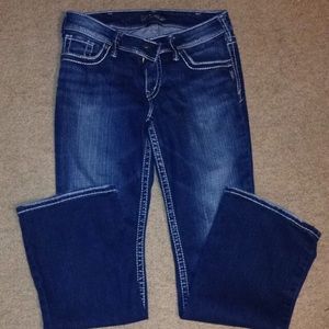Silver jeans like new. 30/32