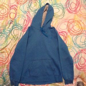 Blue hoodie